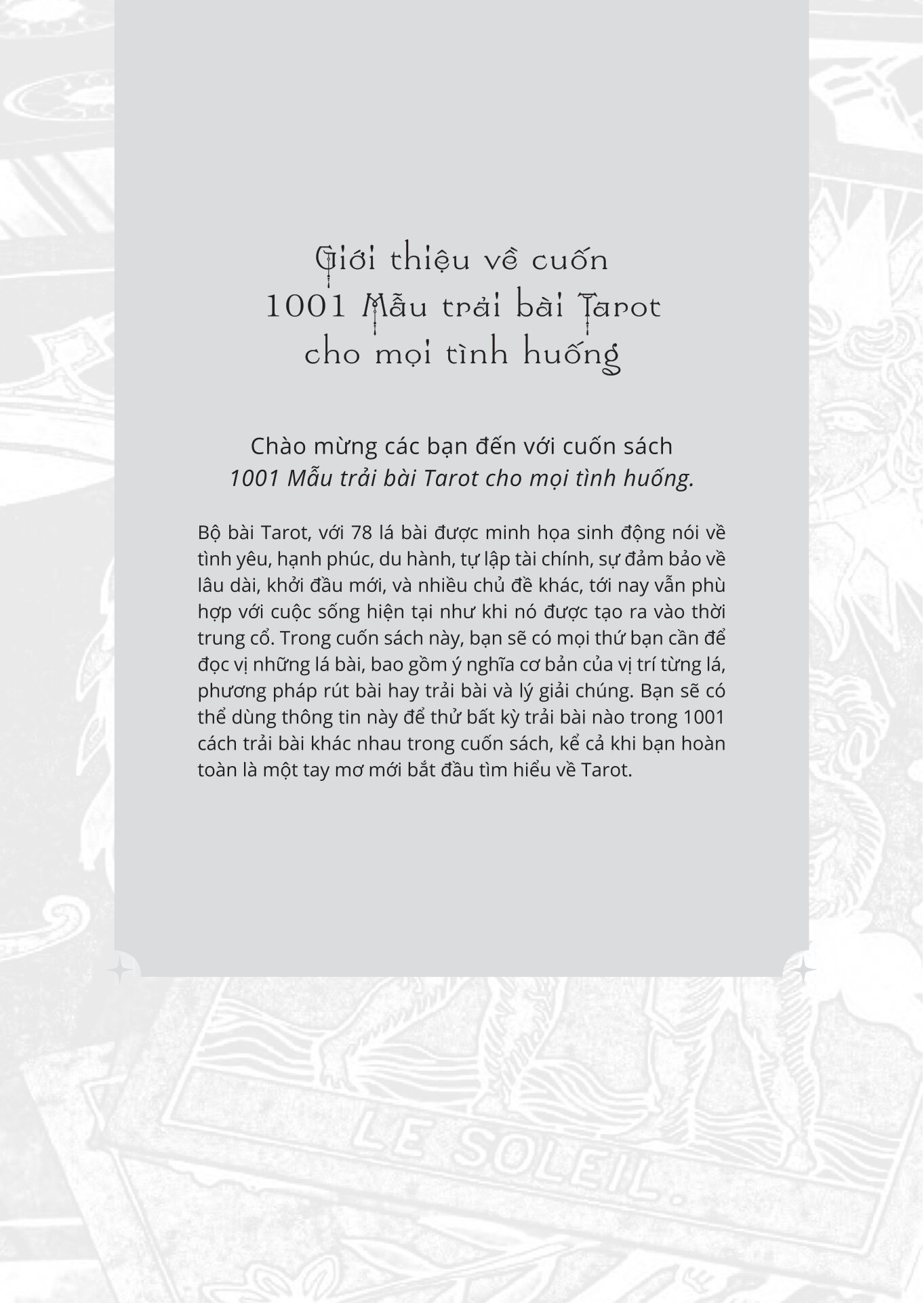 1001 Mẫu Trải Bài Tarot Cho Mọi Tình Huống - Ảnh 7