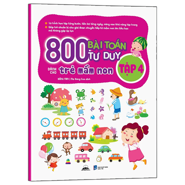 Bộ 800 Bài Toán Tư Duy Dành Cho Trẻ Mầm Non - Tập 3 - Ảnh 4