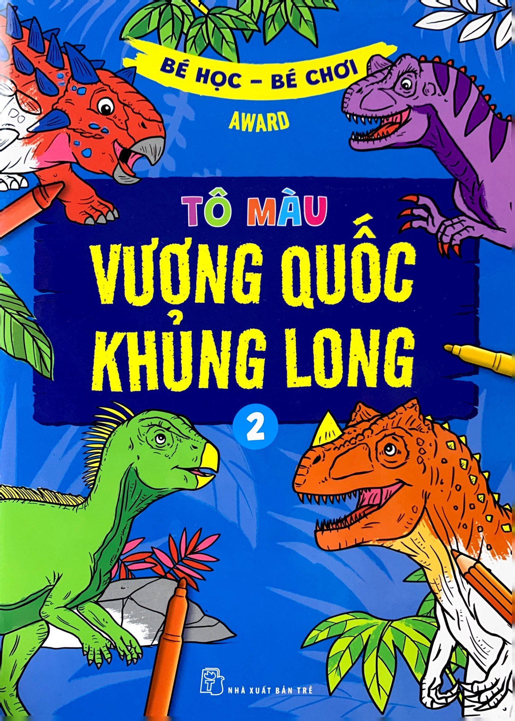 bộ bé học-bé chơi - tô màu vương quốc khủng long 2 - Ảnh 2