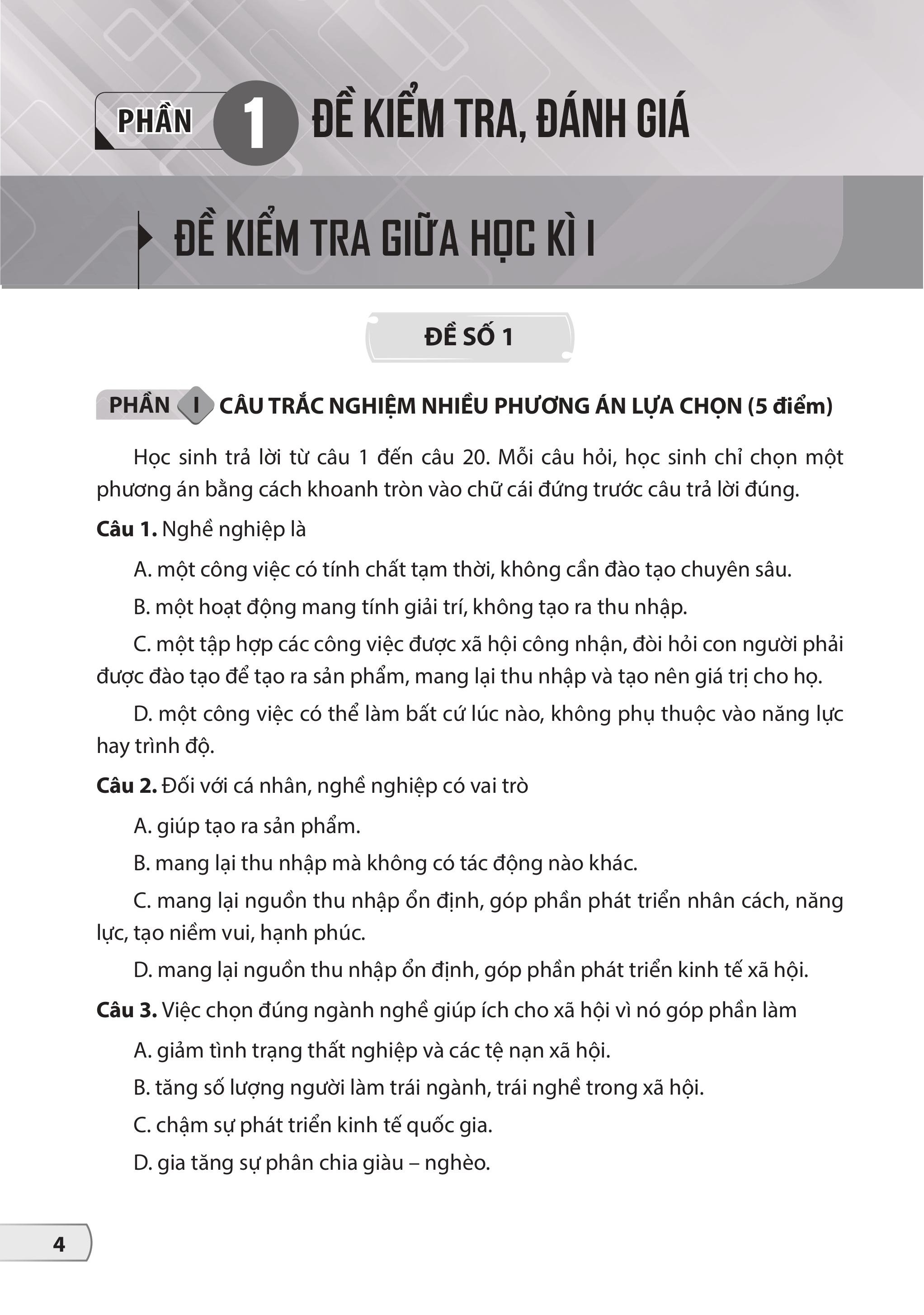 Bộ Bộ Đề Kiểm Tra, Đánh Giá Công Nghệ 9 - Định Hướng Nghề Nghiệp - Mô Đun Trồng Cây Ăn Quả - Ảnh 6
