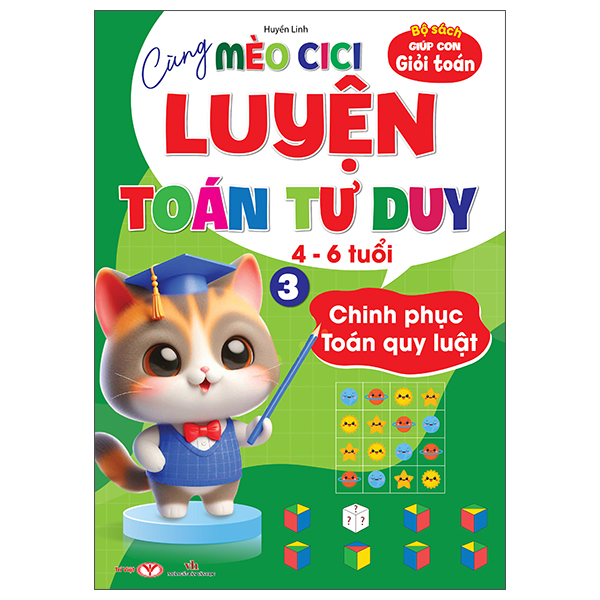 Bộ Bộ Sách Giúp Con Giỏi Toán - Cùng Mèo Cici Luyện Toán Tư Duy 4-6 Tuổi - Tập 1 - Nhận Biết Số Lượng - Ảnh 3