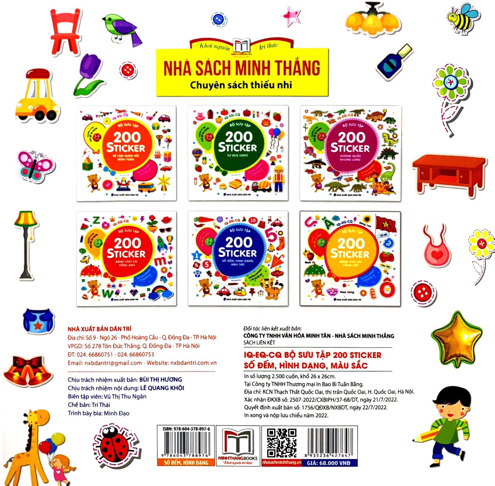 Bộ Bộ Sưu Tập 200 Sticker - Số Đếm, Hình Dạng , Màu Sắc (Tái Bản 2022) - Ảnh 7