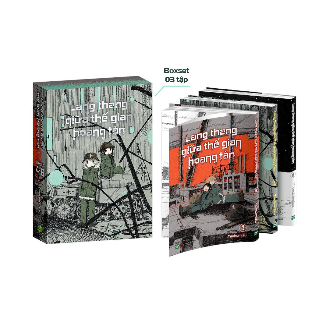 Bộ Boxset Manga - Lang Thang Giữa Thế Gian Hoang Tàn: Tập 4 - 6 (Hộp 3 Tập) - Bản Đặc Biệt - Tặng Kèm 1 Leaflet + 2 Postcard - Ảnh 3