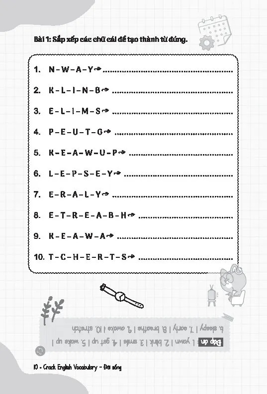 Bộ Crack English Vocabulary - Xây Chắc 540 Từ Vựng Tiếng Anh Theo Chủ Đề Chỉ Với 30 Phút Mỗi Ngày - Chủ Đề Đời Sống - Ảnh 9
