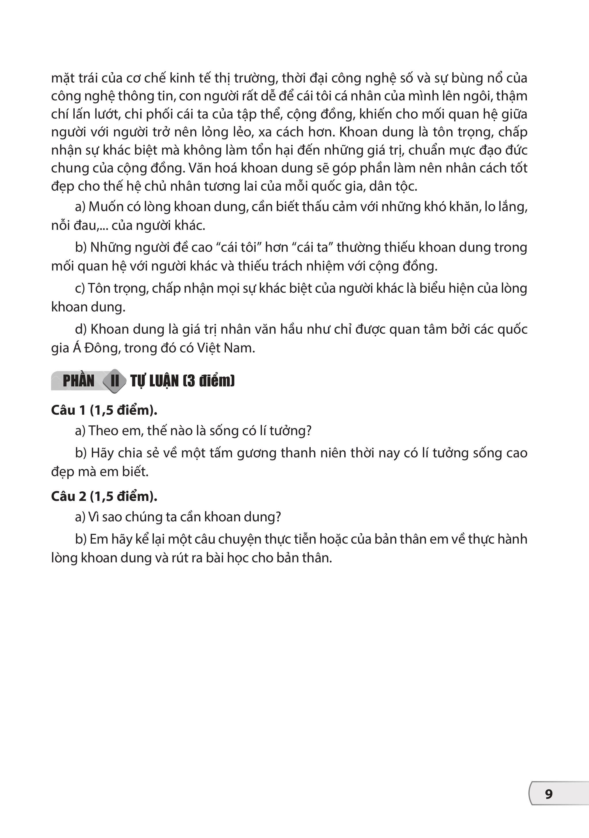 Bộ Đề Kiểm Tra, Đánh Giá Giáo Dục Công Dân 9 - Ảnh 10