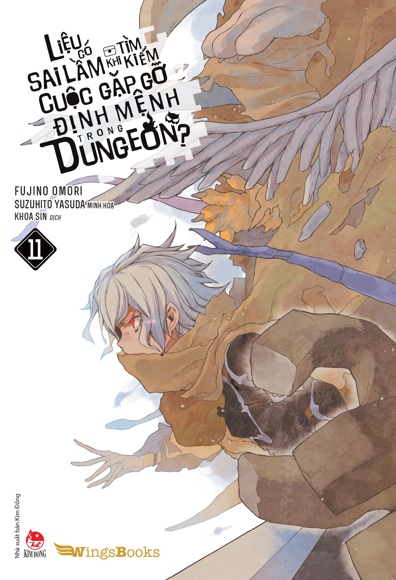 bộ liệu có sai lầm khi tìm kiếm cuộc gặp gỡ định mệnh trong dungeon - tập 11 - tặng kèm bookmark - Ảnh 3