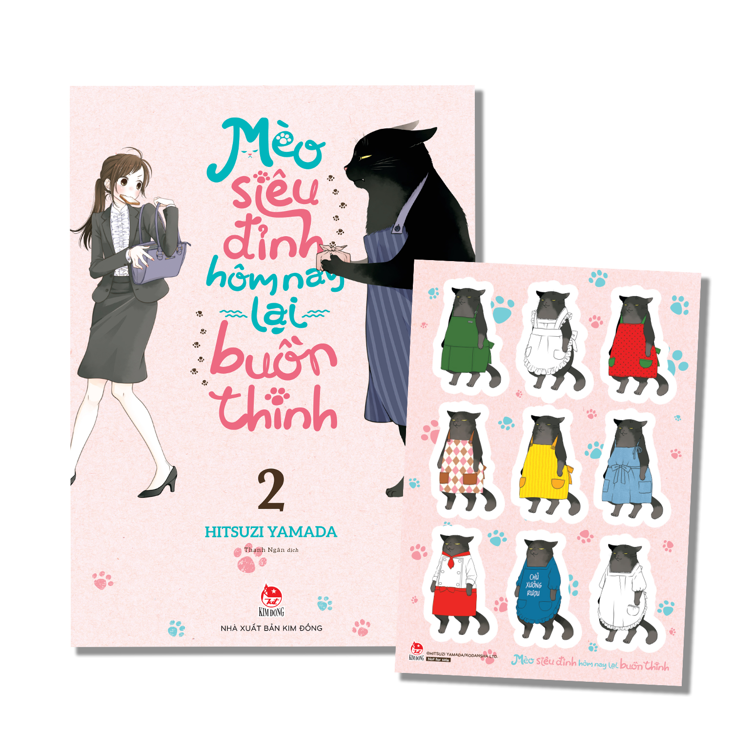Bộ Mèo Siêu Đỉnh Hôm Nay Lại Buồn Thinh - Tập 2 - Tặng Kèm Bảng Sticker - Ảnh 2
