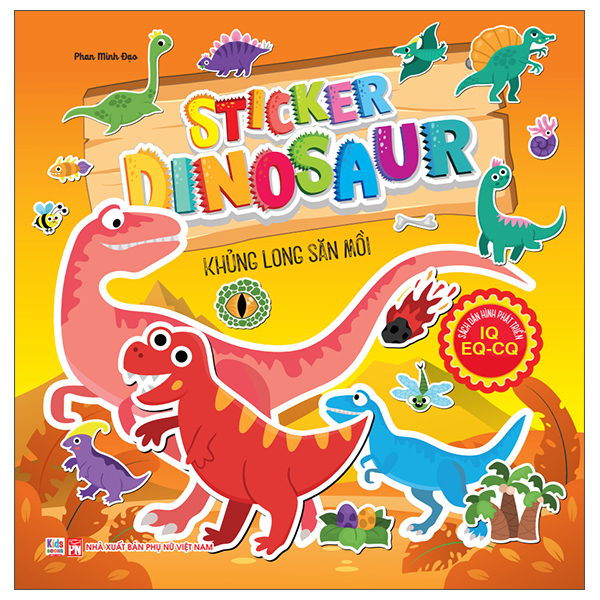Bộ Sách Dán Hình Phát Triển IQ- EQ-CQ - Sticker Dinosaur - Khủng Long Ba Sừng - Ảnh 5