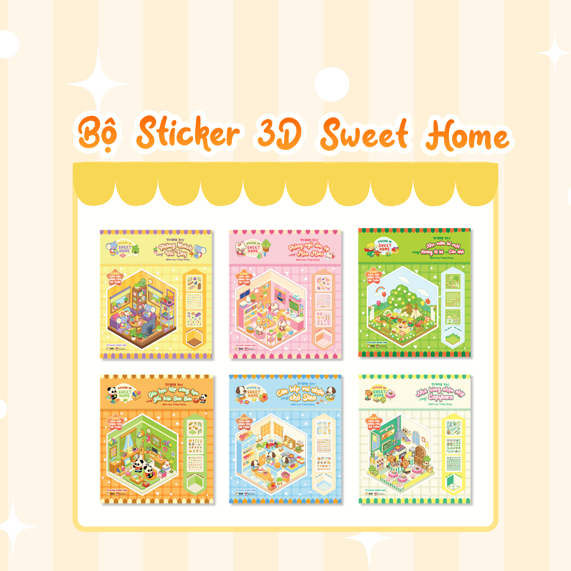 Bộ Sticker 3D Sweet Home - Trang Trí Khu Vườn Bí Mật Cùng Hoàng Tử Bé Và Cáo Nhỏ - Ảnh 6