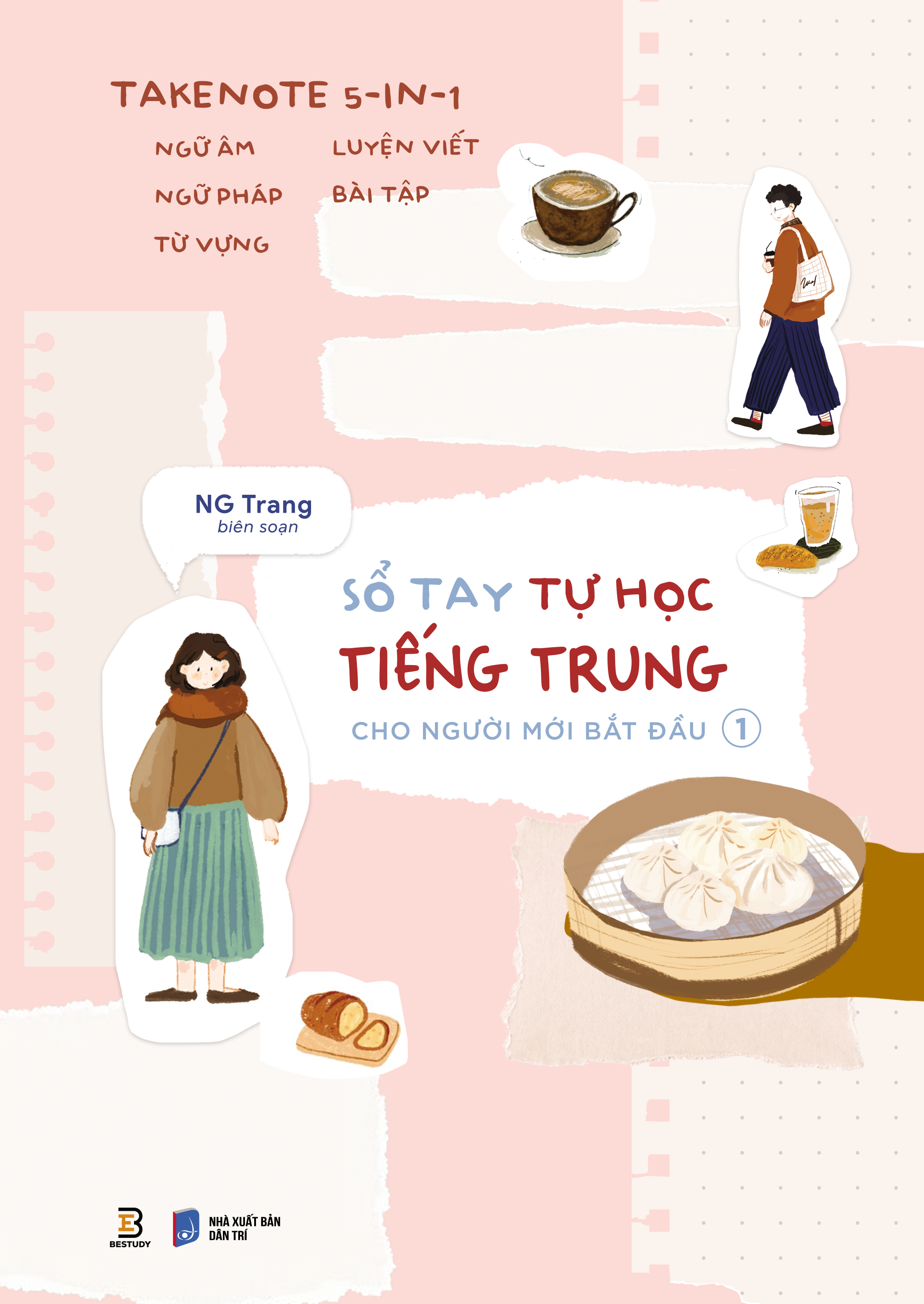 Bộ Takenote 5-In-1 - Ngữ Âm-Ngữ Pháp-Từ Vựng-Luyện Viết-Bài Tập - Sổ Tay Tự Học Tiếng Trung Cho Người Mới Bắt Đầu - Tập 1 - Ảnh 2