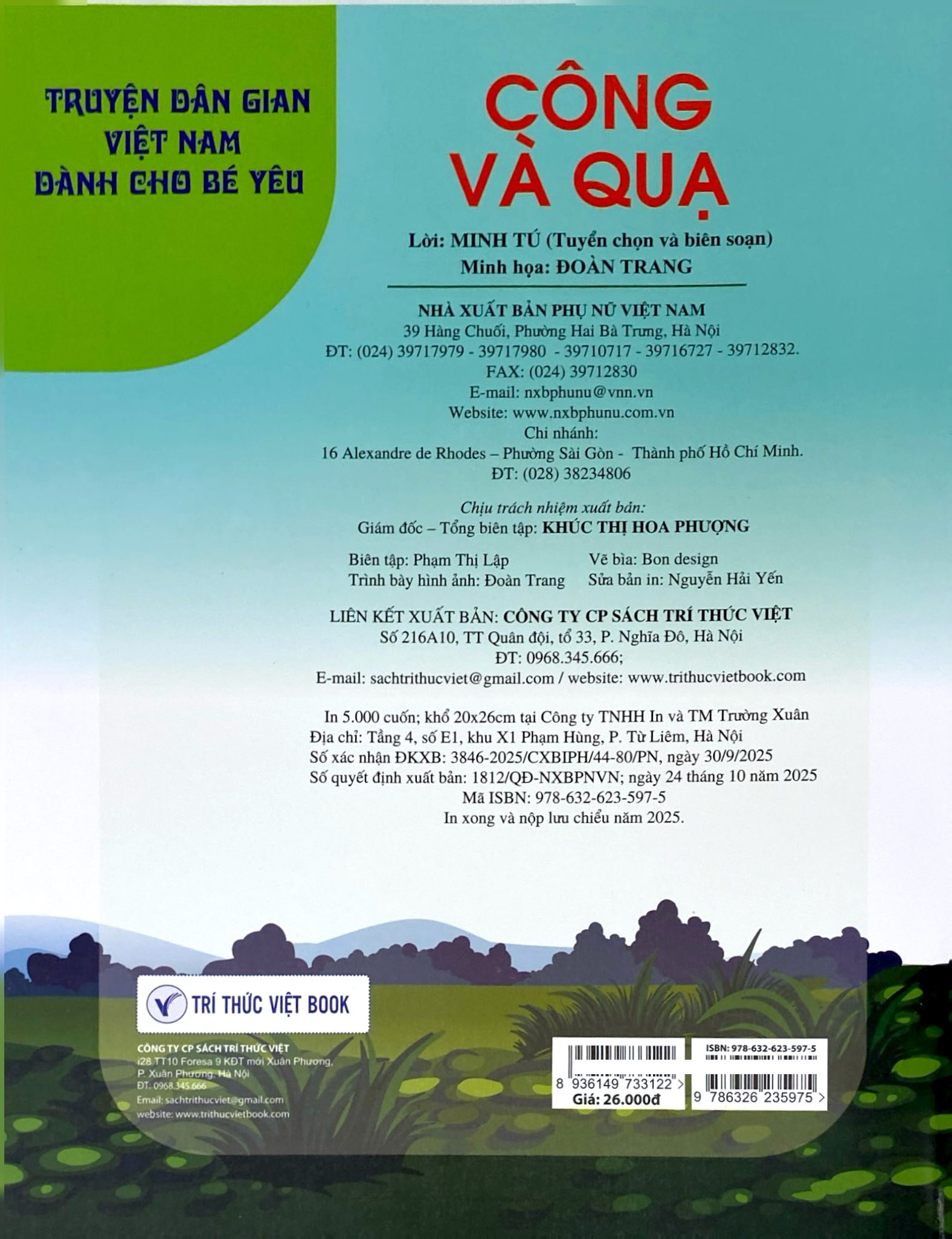 Bộ Truyện Dân Gian Việt Nam Dành Cho Bé Yêu - Công Và Quạ - Ảnh 9