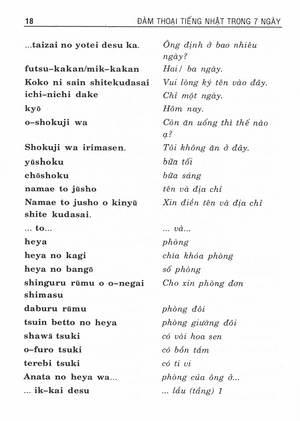 đàm thoại tiếng nhật trong 7 ngày - dễ dàng và nhanh chóng (kèm cd) - Ảnh 16