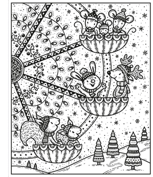 enchanted christmas magic painting book - Ảnh 4