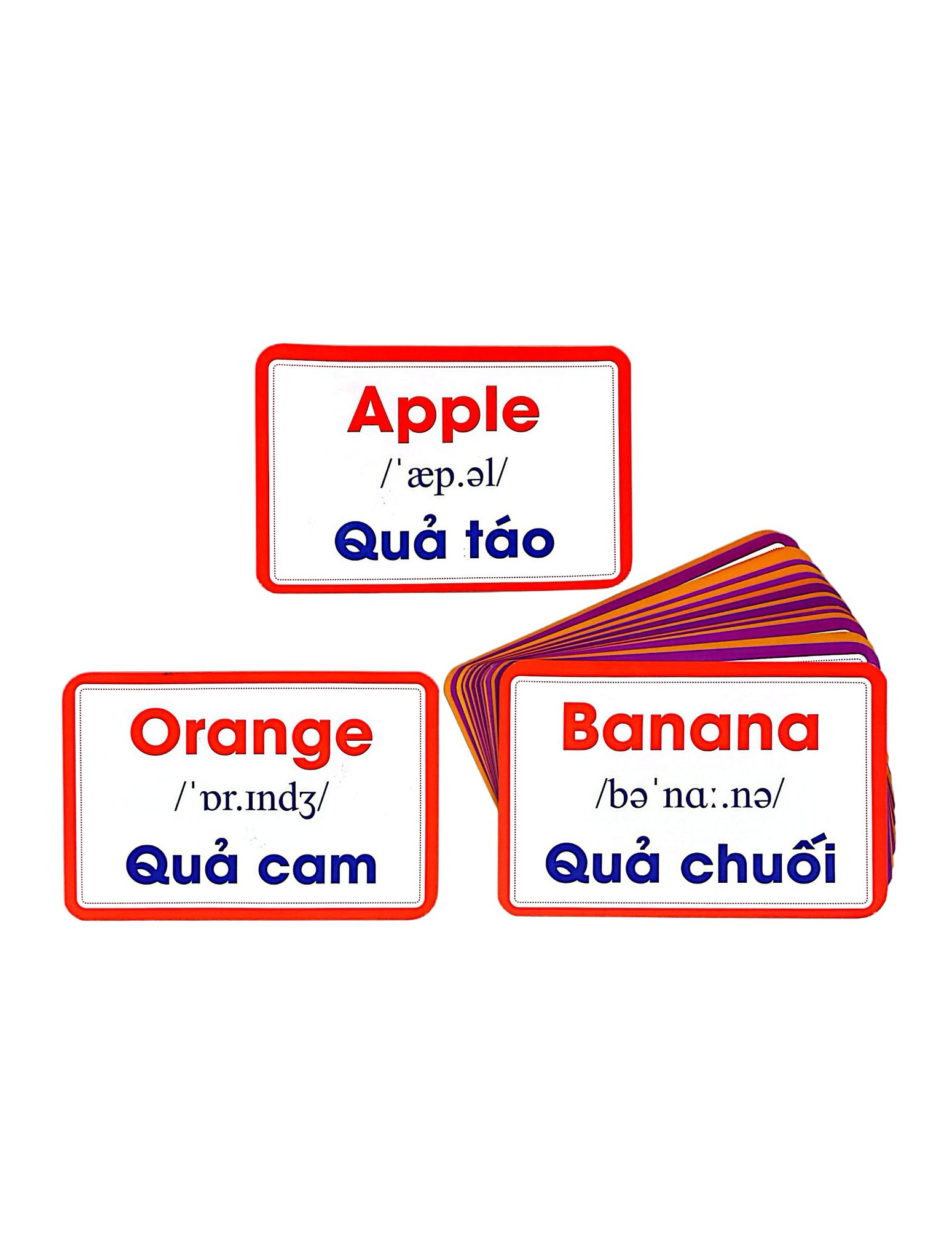 Flashcard - Bộ Thẻ Trái Cây - Fruits - Song Ngữ Việt-Anh (Tái Bản 2026) - Ảnh 4