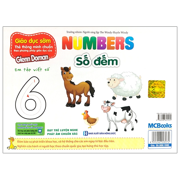 flashcard dạy trẻ theo phương pháp glenn doman - số đếm