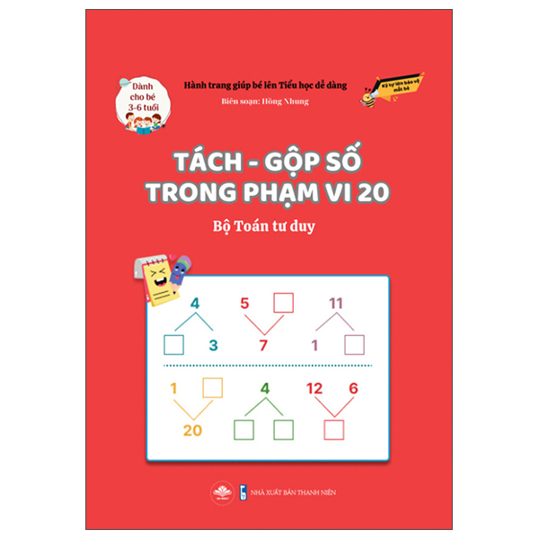 Hành Trang Giúp Bé Lên Tiểu Học Dễ Dàng - Phép Cộng Trong Phạm Vi 20 - Bộ Toán Tư Duy - Dành Cho Trẻ 3-6 Tuổi - Ảnh 5
