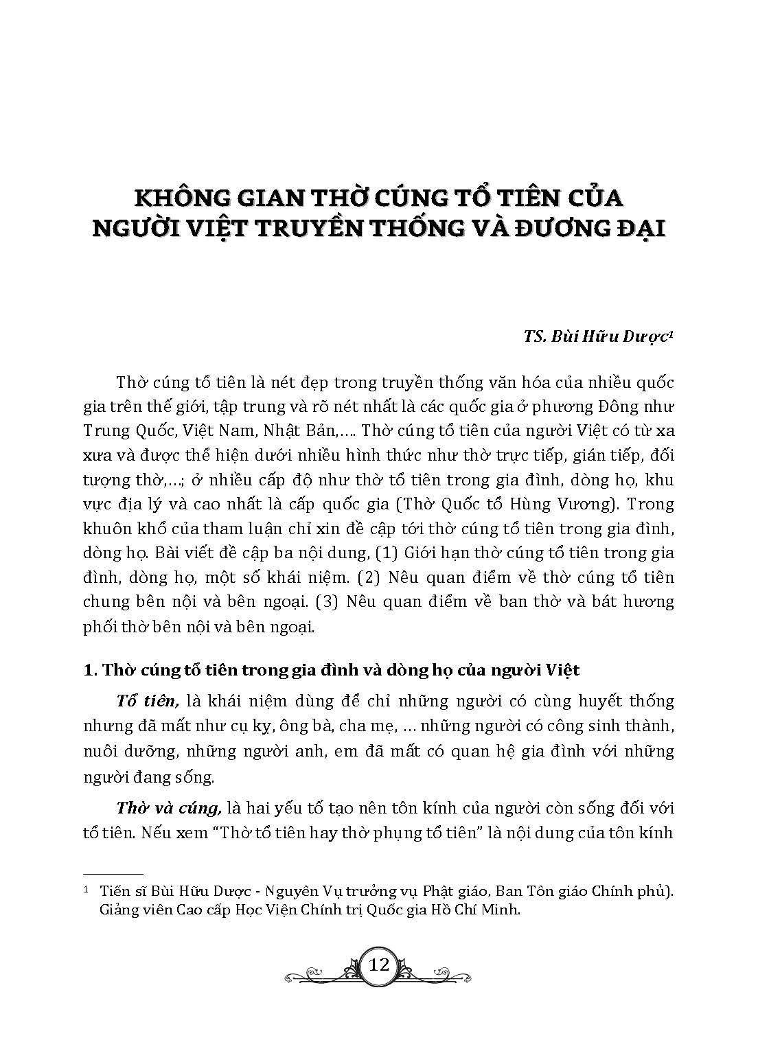 Không Gian Thờ Cúng Tổ Tiên Của Người Việt - Truyền Thống Và Đương Đại - Ảnh 10