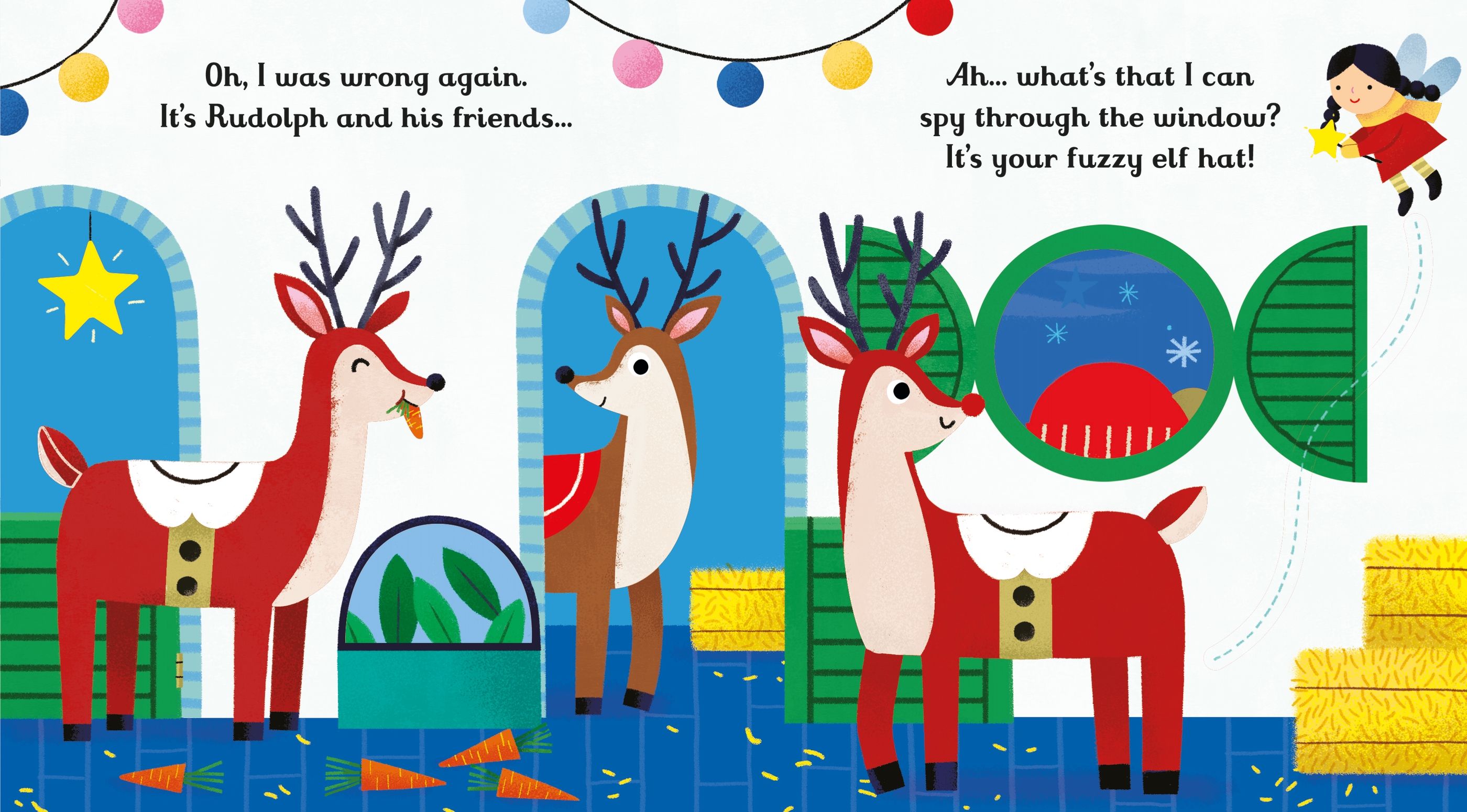 little peep-through books: are you there little elf? - Ảnh 4