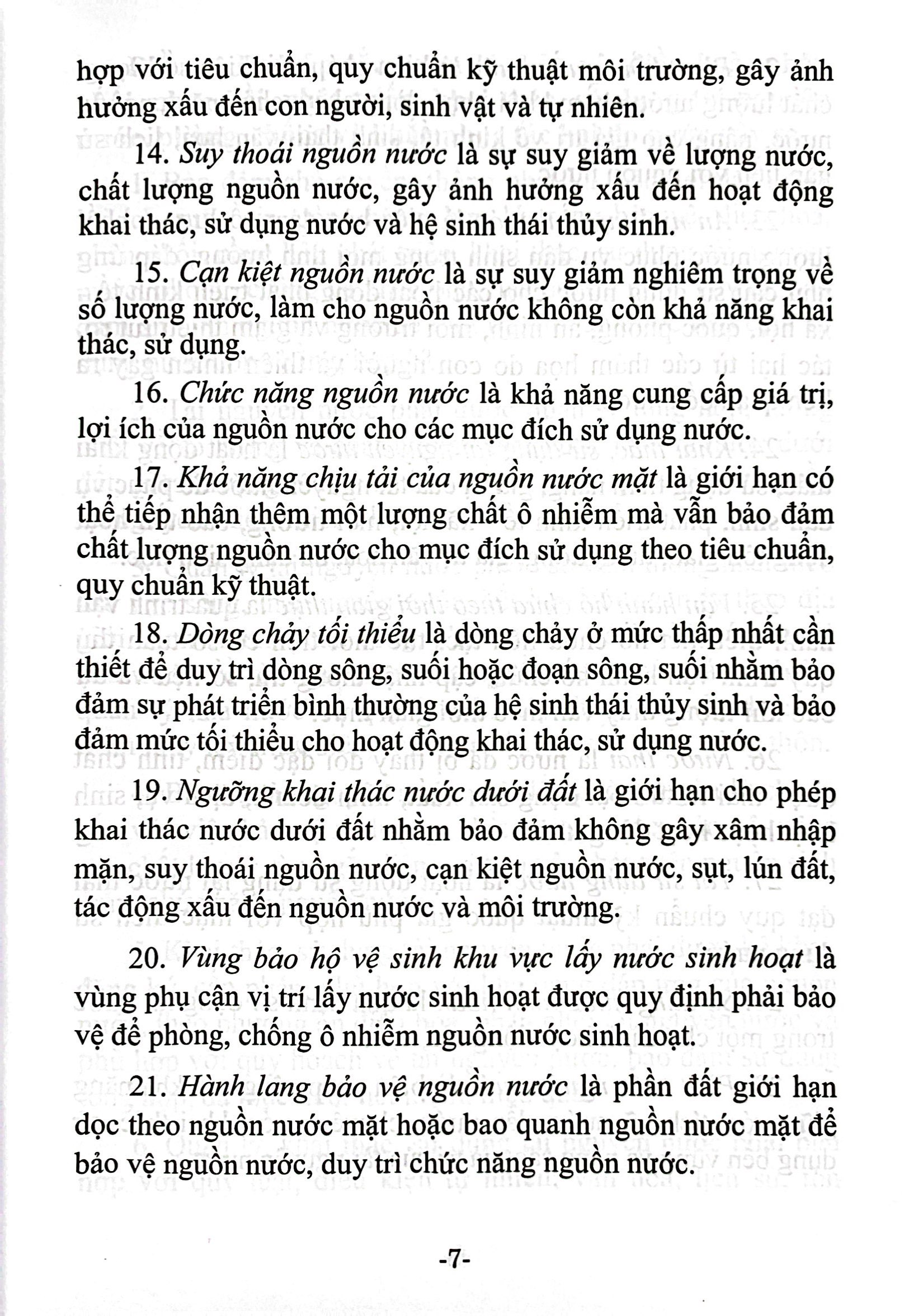 luật tài nguyên nước (hiện hành) (được quốc hội thông qua ngày 27/11/2023, có hiệu lực từ ngày 01/7/2024) - Ảnh 6