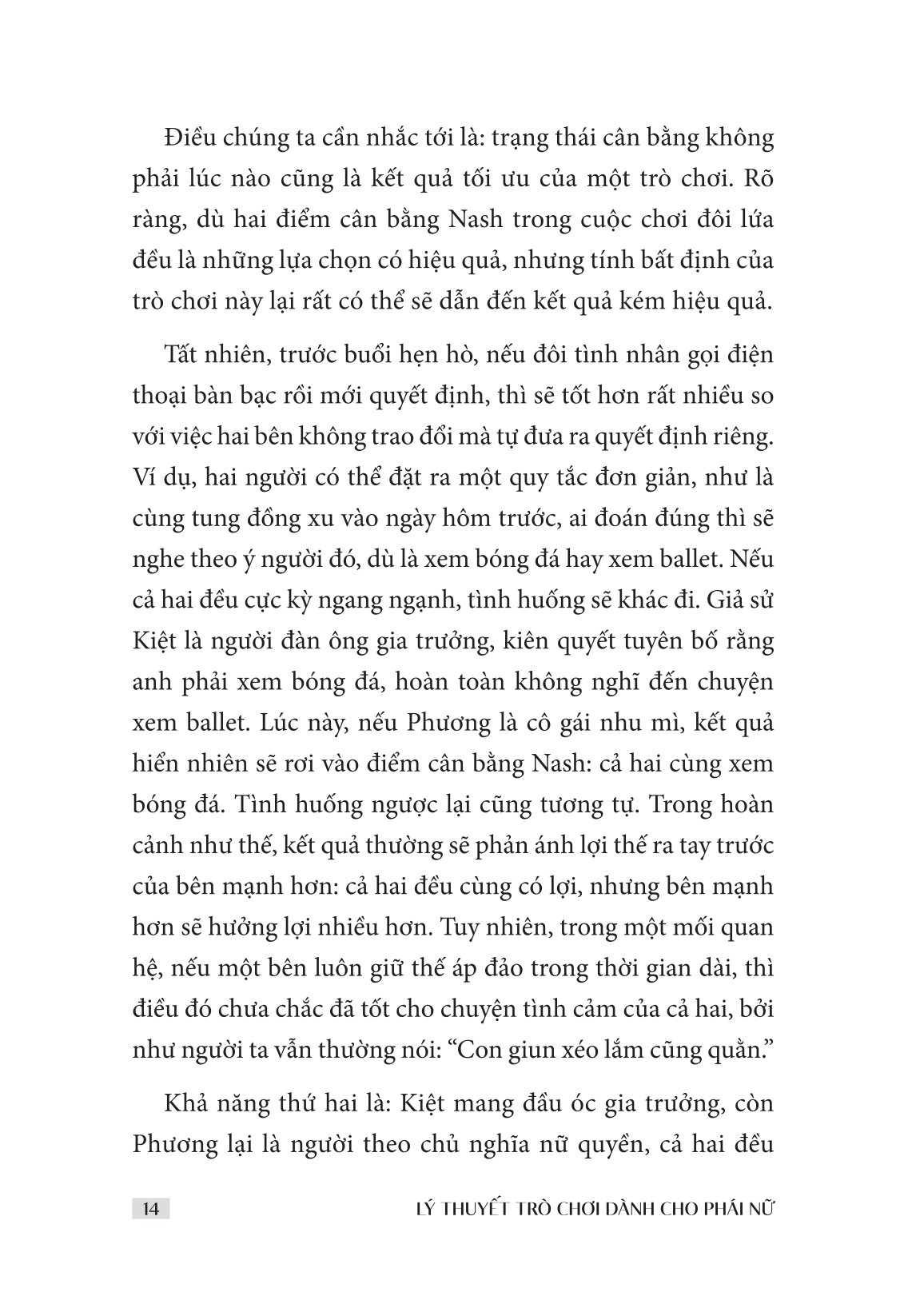 Lý Thuyết Trò Chơi Dành Cho Phái Nữ - Phần 1 - Công Việc Và Cuộc Sống - Ảnh 16