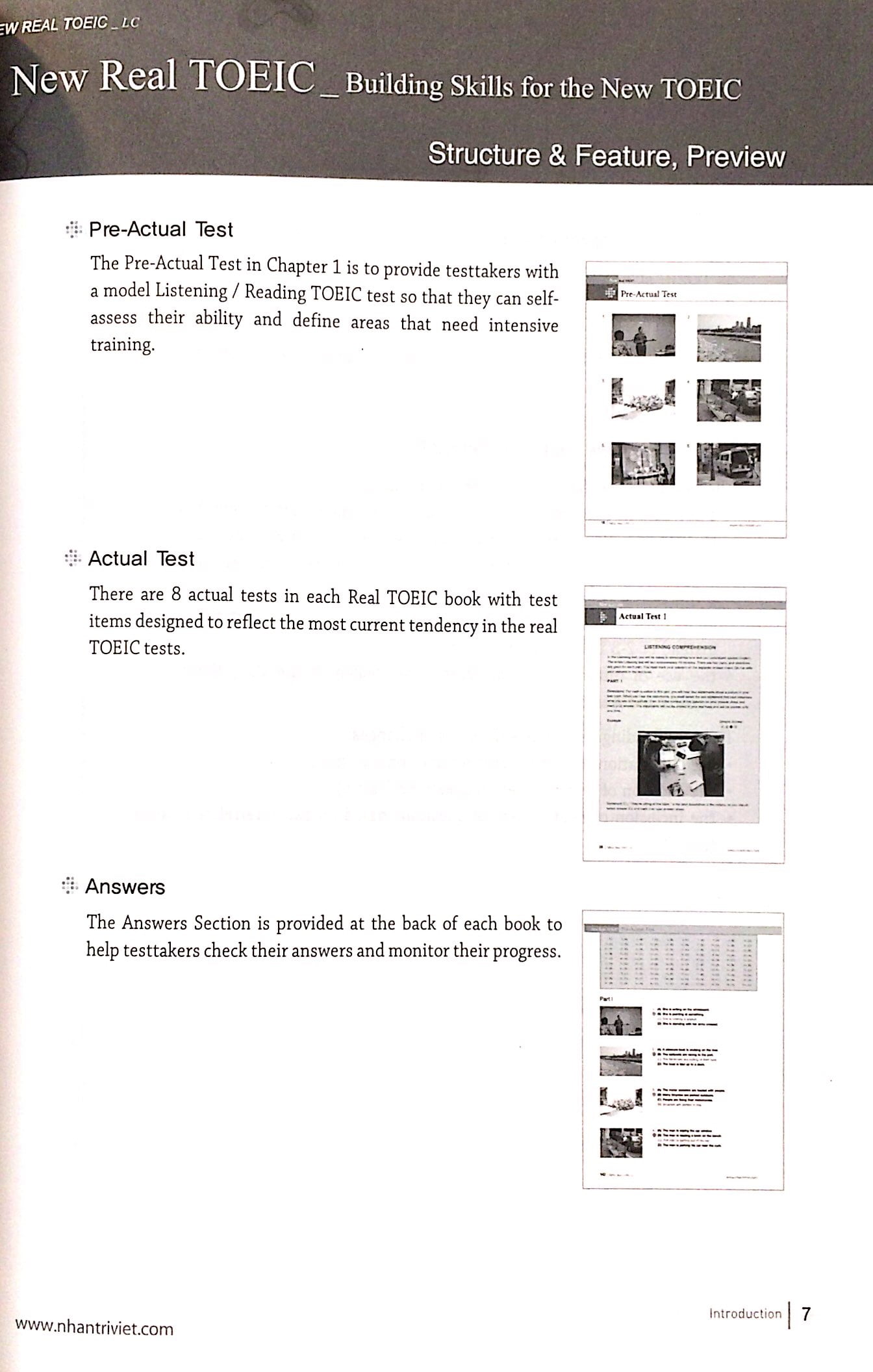 new longman new real toeic - actual tests for listening comprehension lc (+cd) - Ảnh 4