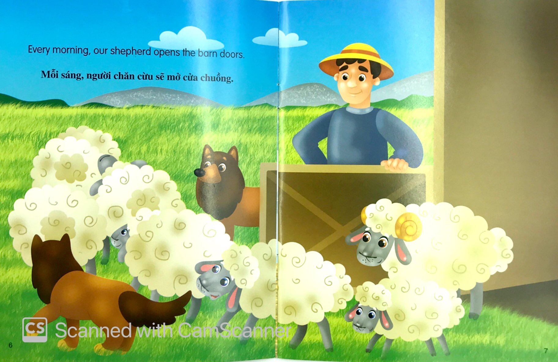 những câu chuyện về thế giới động vật - tớ là một chú cừu - i am a sheep (song ngữ anh - việt) - Ảnh 4