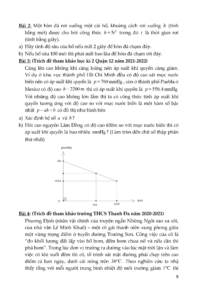 phương pháp giải các dạng toán thực tế trong kỳ thi tuyển sinh lớp 10 - Ảnh 9