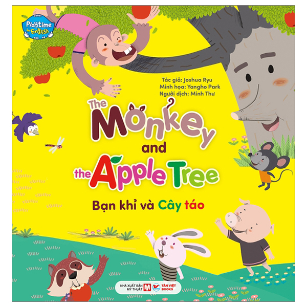 playtime in english - level 4 - monkey and apple tree - bạn khỉ và cây táo - Ảnh 2