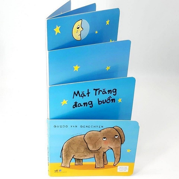 sách tập kể chuyện cho trẻ - mặt trăng đang buồn - Ảnh 3