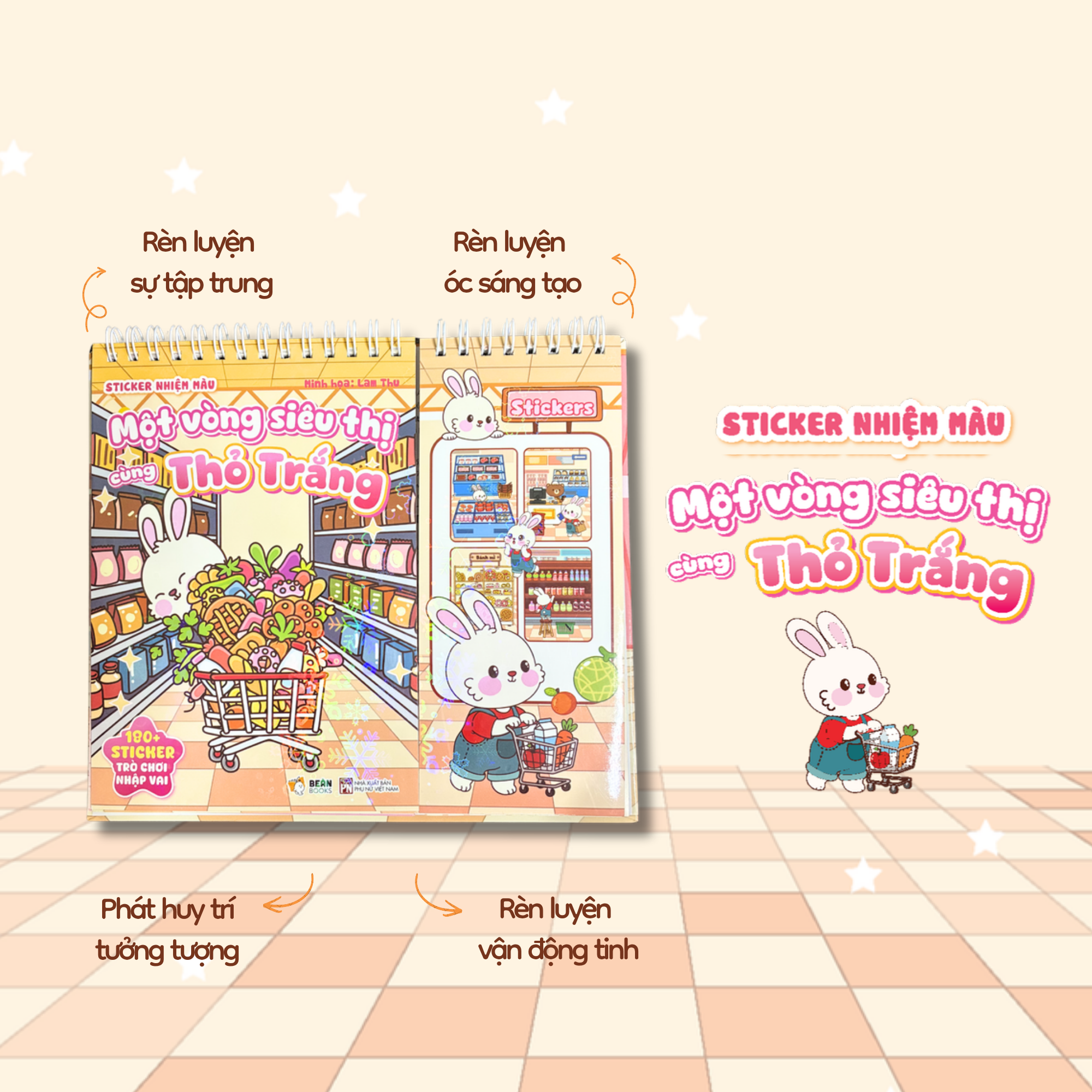 Sticker Nhiệm Màu - Một Vòng Siêu Thị Cùng Thỏ Trắng - Ảnh 3
