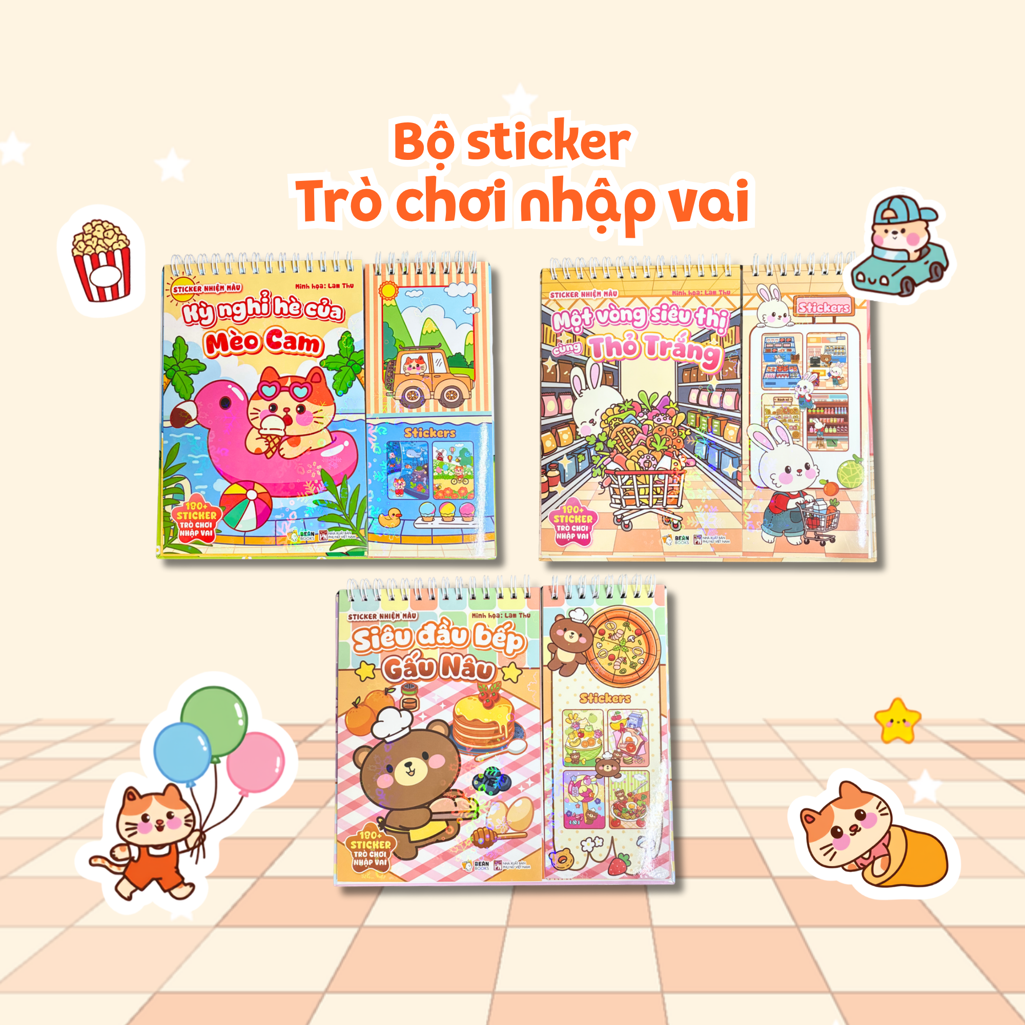 Sticker Nhiệm Màu - Một Vòng Siêu Thị Cùng Thỏ Trắng - Ảnh 4