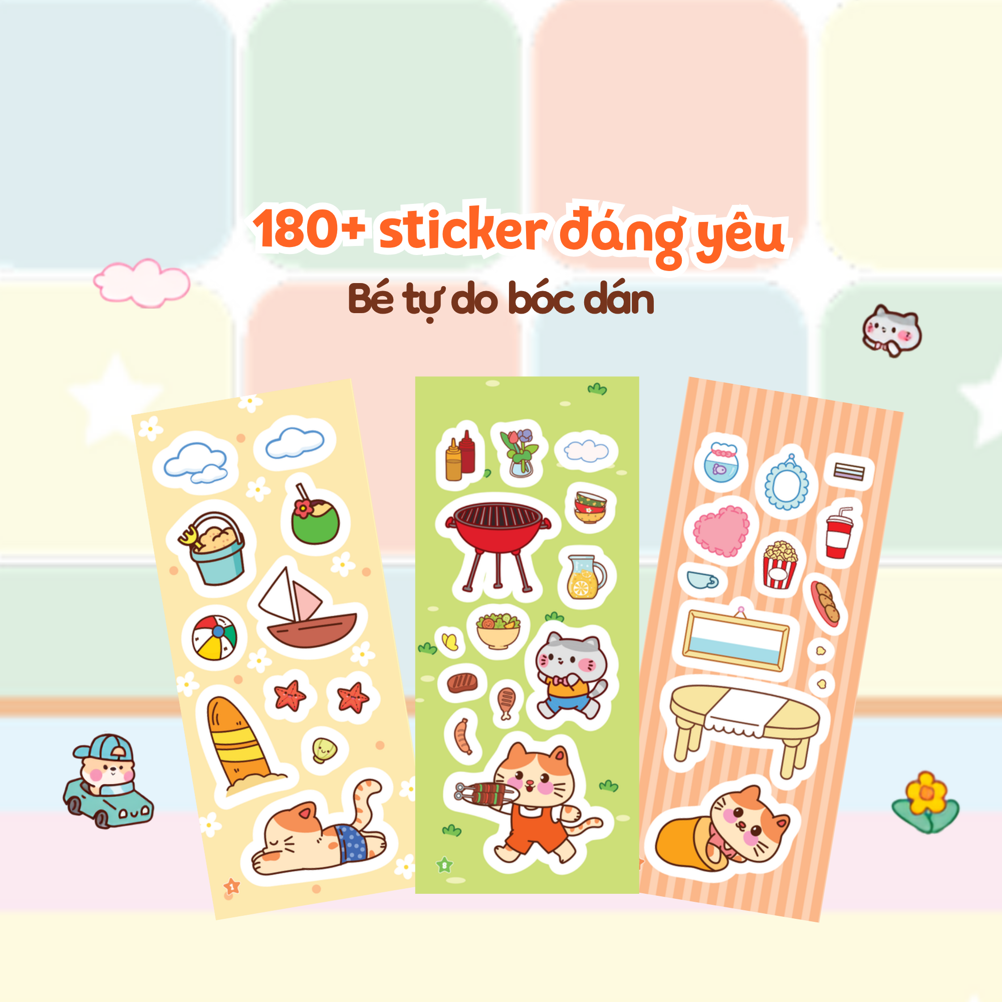 Sticker Nhiệm Màu - Một Vòng Siêu Thị Cùng Thỏ Trắng - Ảnh 6
