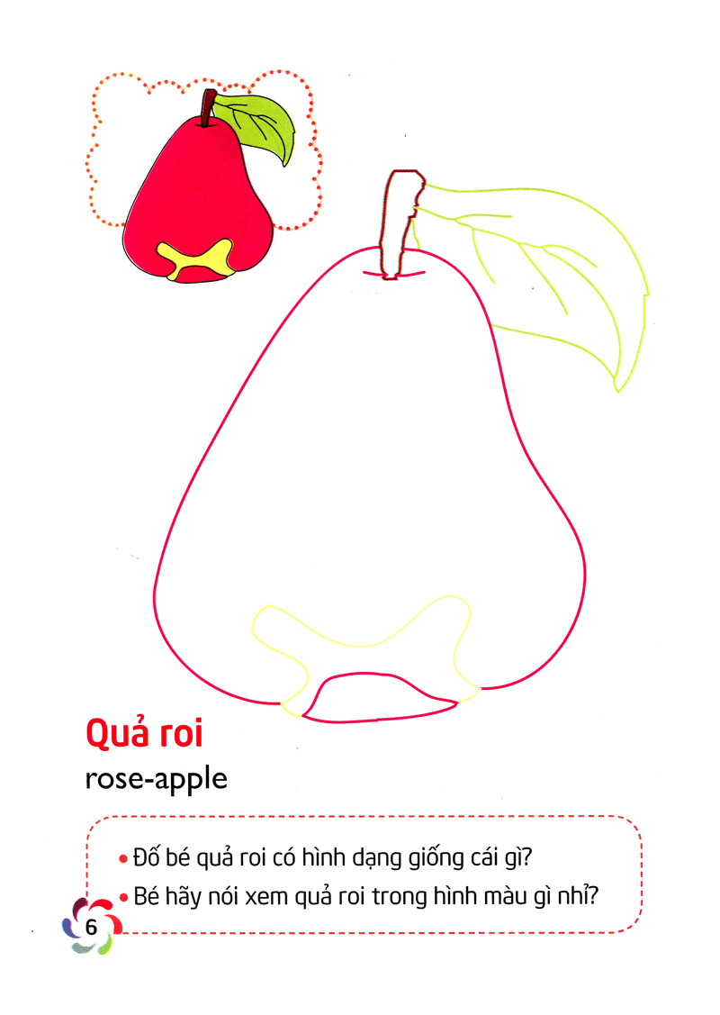 tập tô màu và nhận biết thế giới xung quanh - các loại quả - Ảnh 7