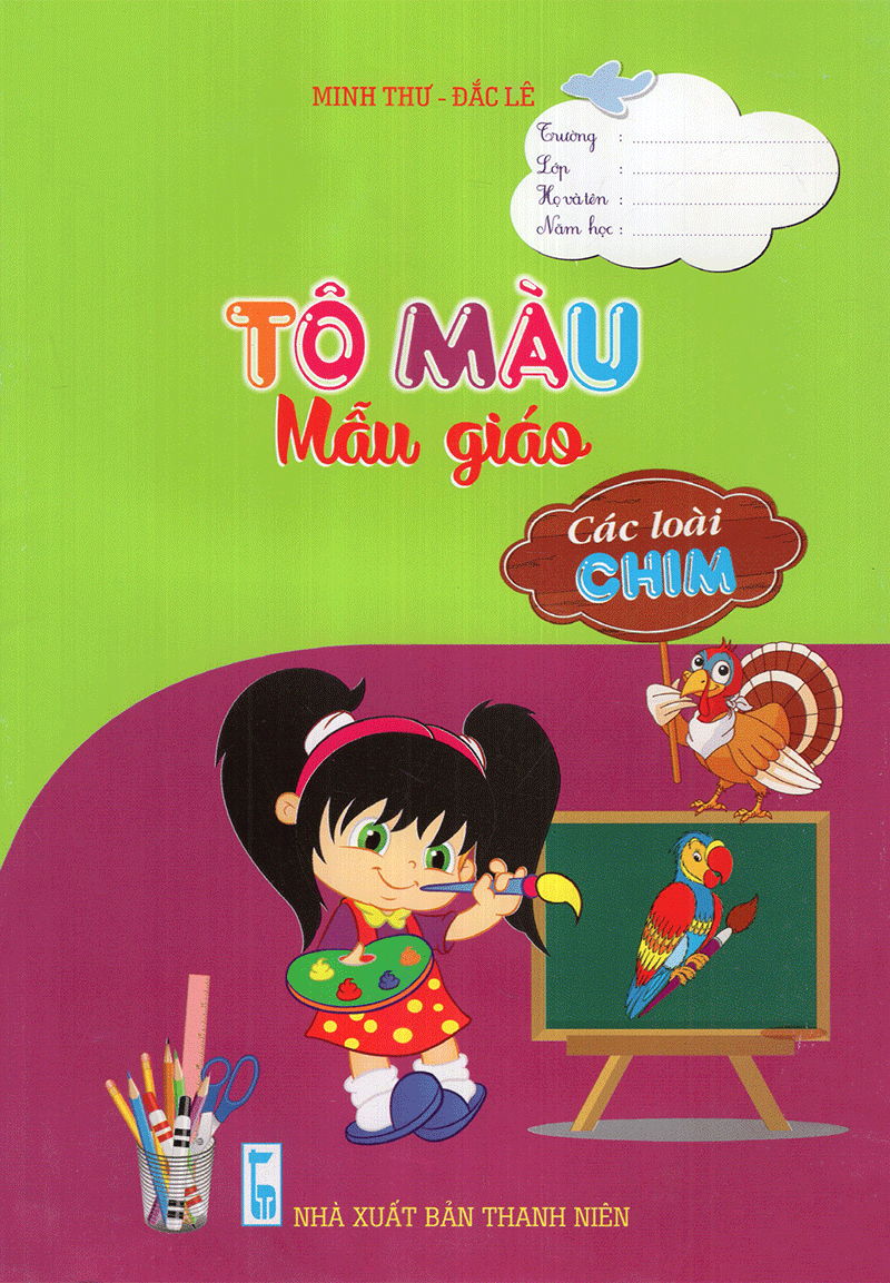 tô màu mẫu giáo - các loài chim (tái bản 2018) - Ảnh 2