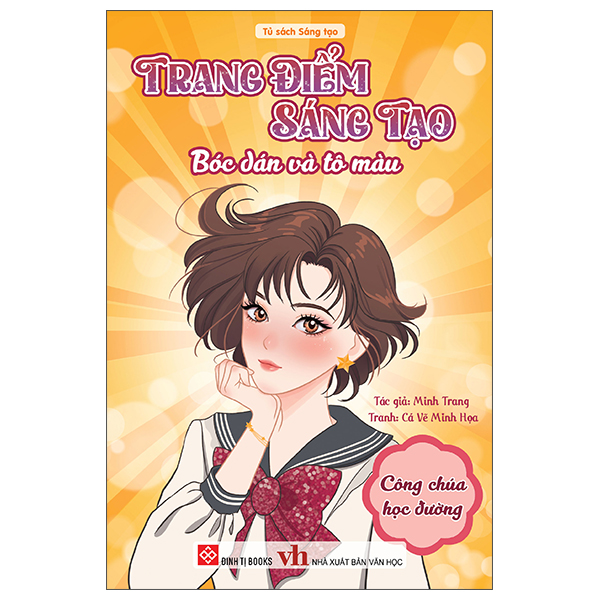 Trang Điểm Sáng Tạo - Bóc Dán Và Tô Màu - Công Chúa Học Đường