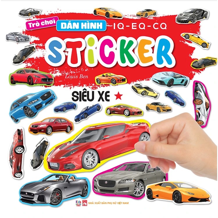 trò chơi dán hình iq-eq-cq - sticker - siêu xe - tập 1 - Ảnh 2