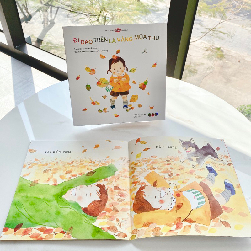 truyện tranh ehon nhật bản - đi dạo trên lá vàng mùa thu - Ảnh 6