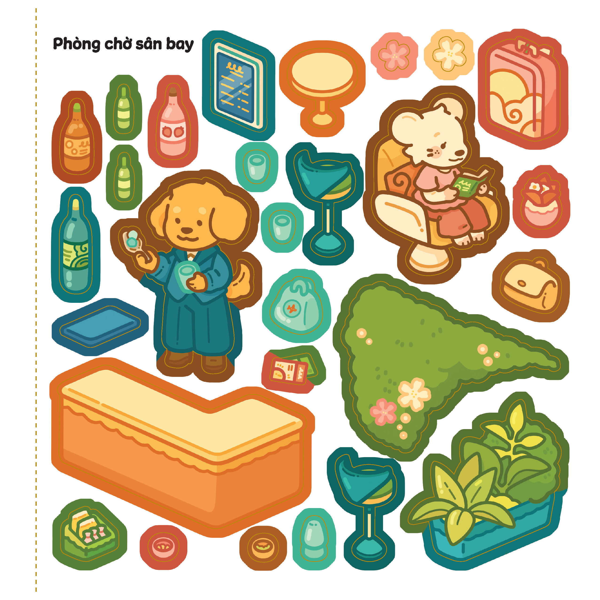 Vui Tươi Và Ngộ Nghĩnh - Căn Phòng Sticker - Kì Nghỉ Tuyệt Vời - Ảnh 4